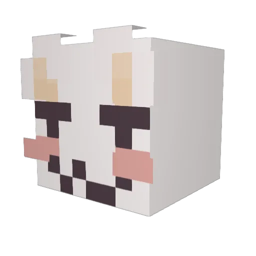 LimeBetter Minecraft avatar head, 3D render
