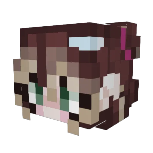 LimeBun Minecraft avatar head, 3D render