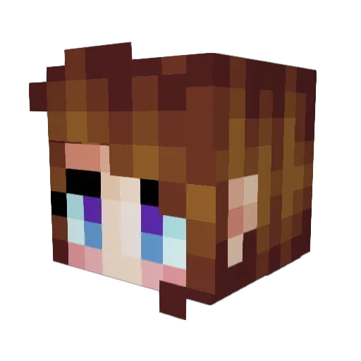 LimeGreenApple Minecraft avatar head, 3D render