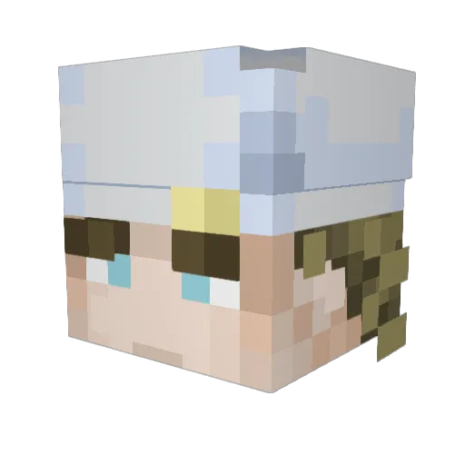 LimeHue Minecraft avatar head, 3D render
