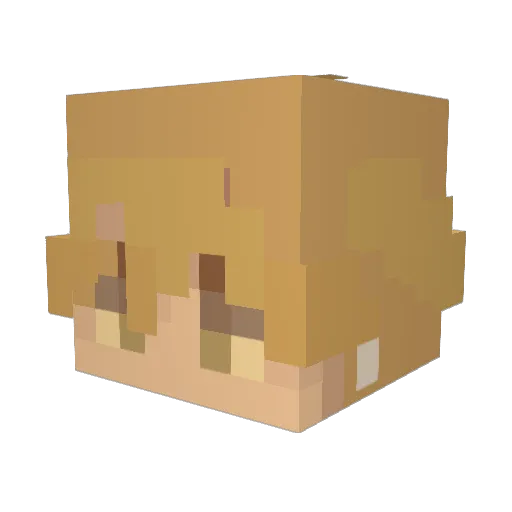 LimeJoe Minecraft avatar head, 3D render