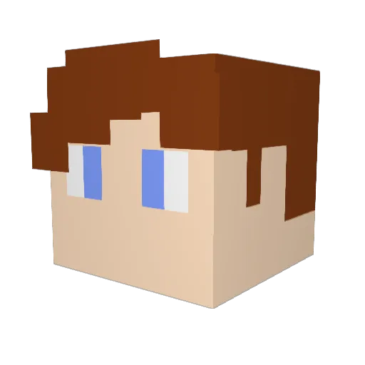 LimeLad37 Minecraft avatar head, 3D render