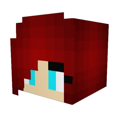 LimePajamas Minecraft avatar head, 3D render