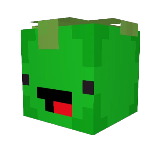 LimeWasHere Minecraft avatar head, 3D render