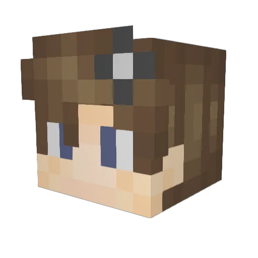 LimeWyvern Minecraft avatar head, 3D render