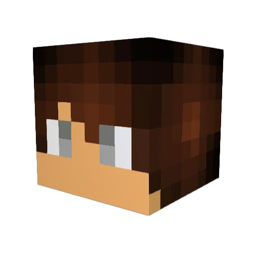 Lime_00 Minecraft avatar head, 3D render