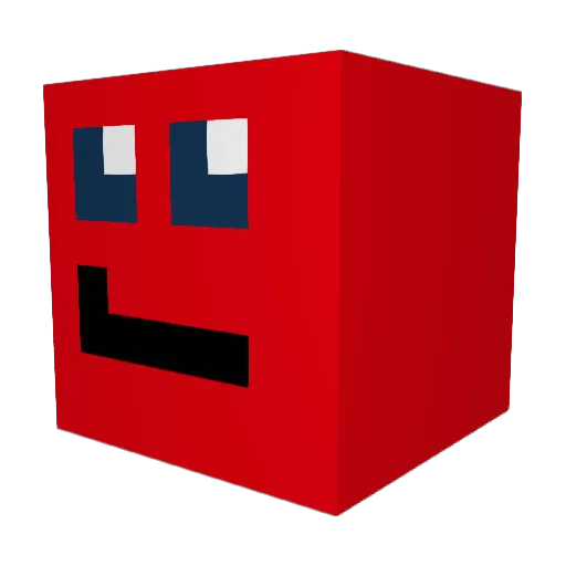 Lime_Blue Minecraft avatar head, 3D render