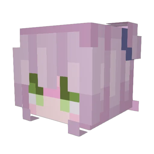 Lime_Coffey Minecraft avatar head, 3D render