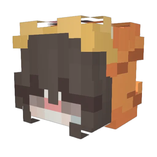 Lime_choi09 Minecraft avatar head, 3D render