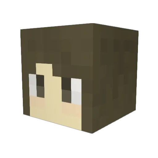 Lime_omie Minecraft avatar head, 3D render