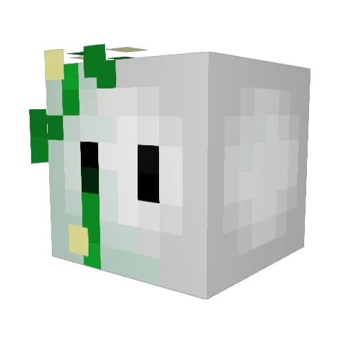 Limecube Minecraft avatar head, 3D render