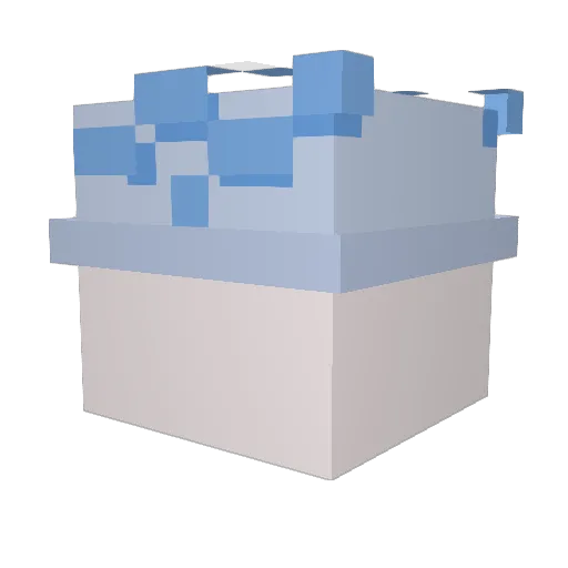 Limeev Minecraft avatar head, 3D render