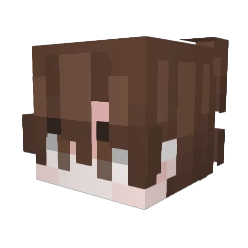 LimeishShark Minecraft avatar head, 3D render
