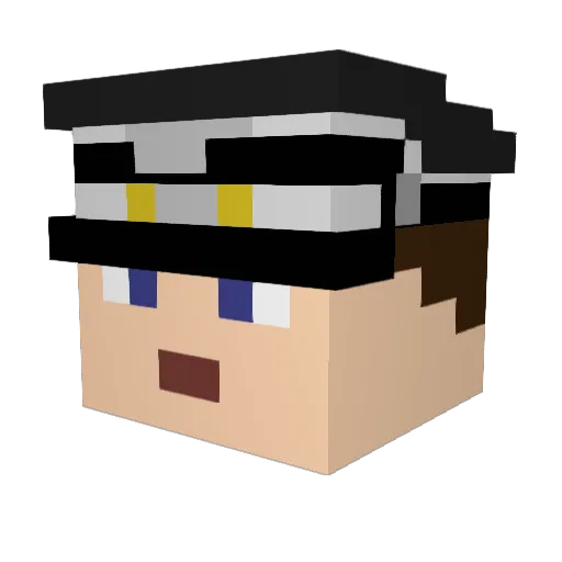 Limen3d Minecraft avatar head, 3D render