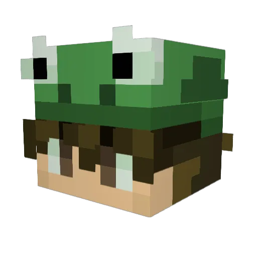 Limenal Minecraft avatar head, 3D render