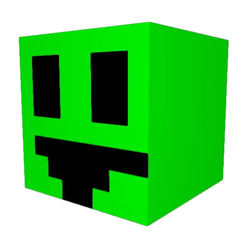 Limeonadee Minecraft avatar head, 3D render