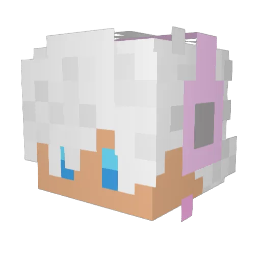 Limerance7 Minecraft avatar head, 3D render