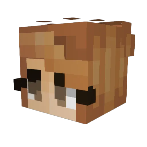 Limeski Minecraft avatar head, 3D render