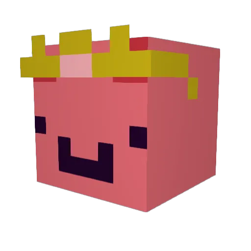 Limfella Minecraft avatar head, 3D render