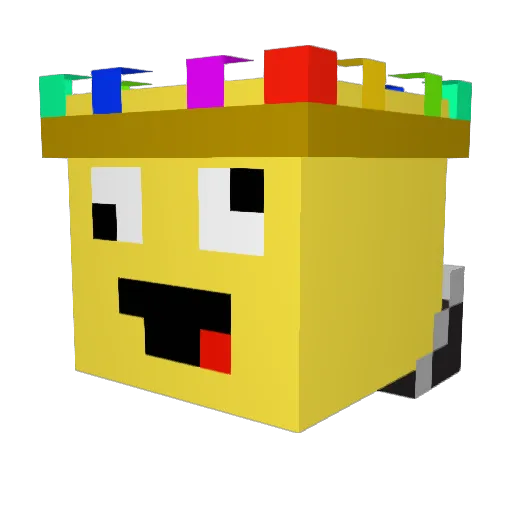 LimiiX Minecraft avatar head, 3D render