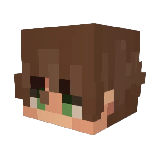 LiminalDreamer Minecraft avatar head, 3D render