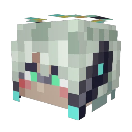 LiminalSeraphim Minecraft avatar head, 3D render