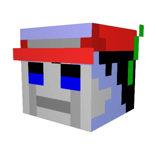 LiminalityChaos Minecraft avatar head, 3D render