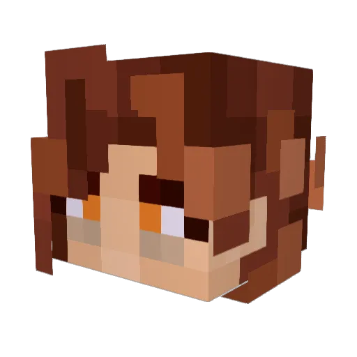 Liminalumi Minecraft avatar head, 3D render