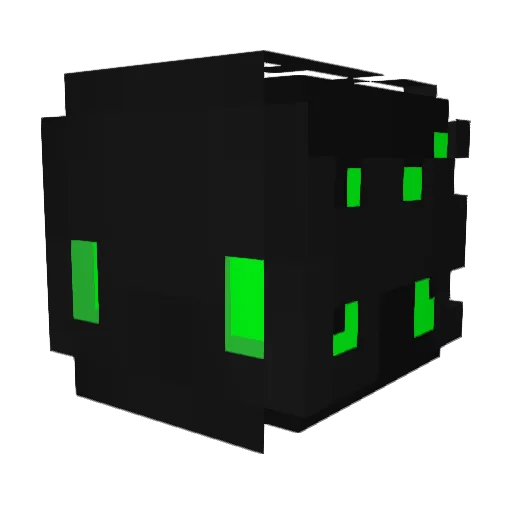 Limiousi Minecraft avatar head, 3D render