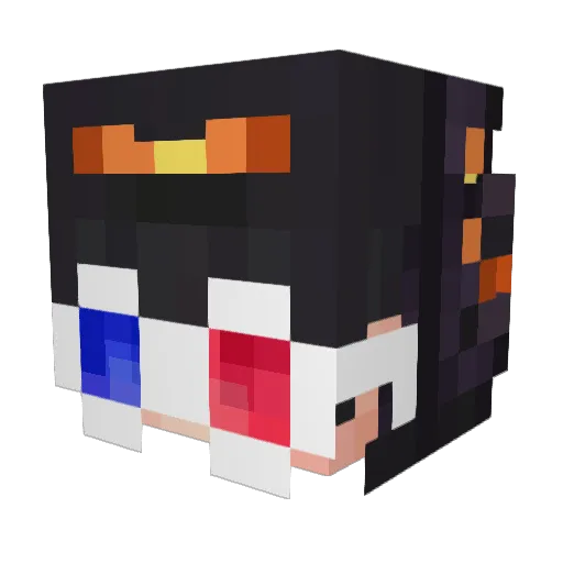 Limit_los Minecraft avatar head, 3D render