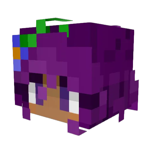 Limitante_ Minecraft avatar head, 3D render