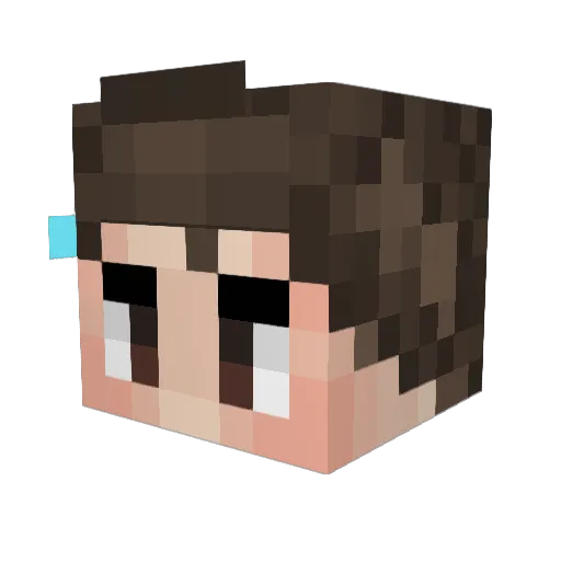LimitedKraken Minecraft avatar head, 3D render