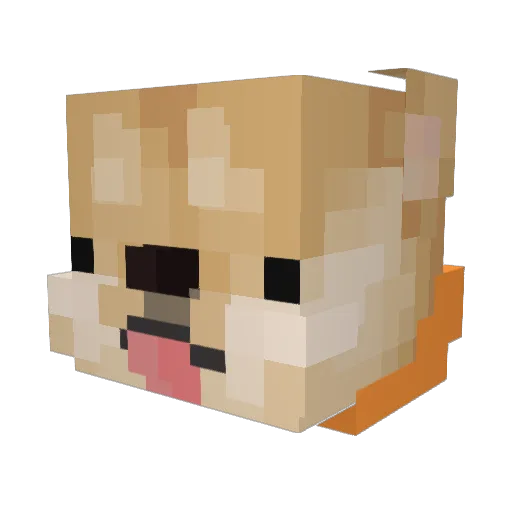 LimitedRat Minecraft avatar head, 3D render