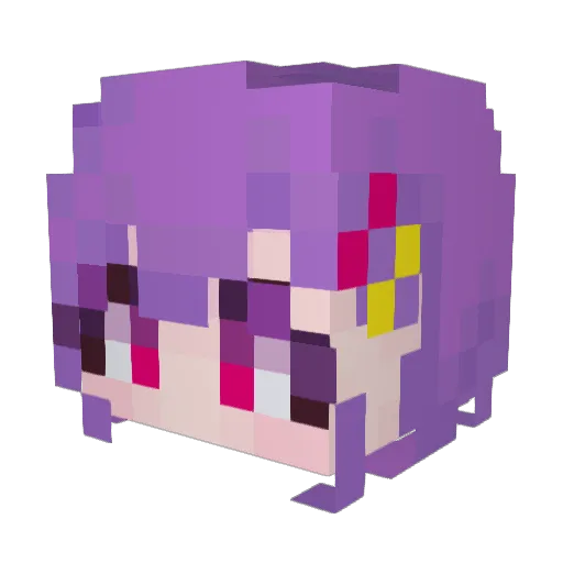Limited_A Minecraft avatar head, 3D render