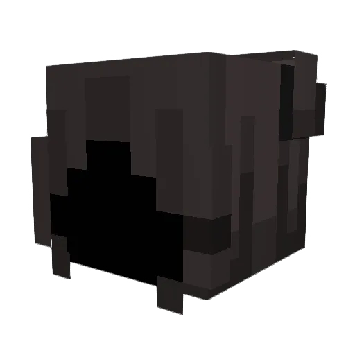 Limitful Minecraft avatar head, 3D render