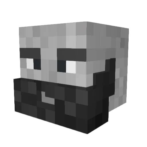 Limitlesslord Minecraft avatar head, 3D render