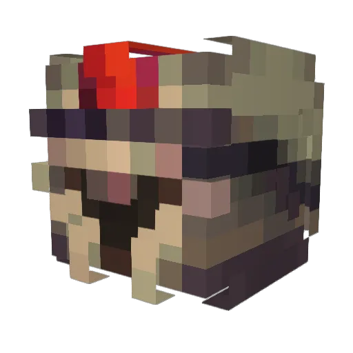 Limitlyx Minecraft avatar head, 3D render