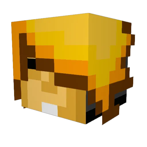 Limitz3 Minecraft avatar head, 3D render