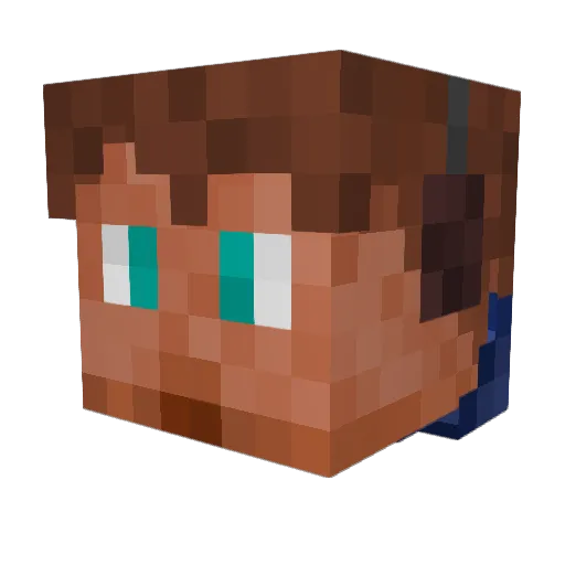 Limlight Minecraft avatar head, 3D render