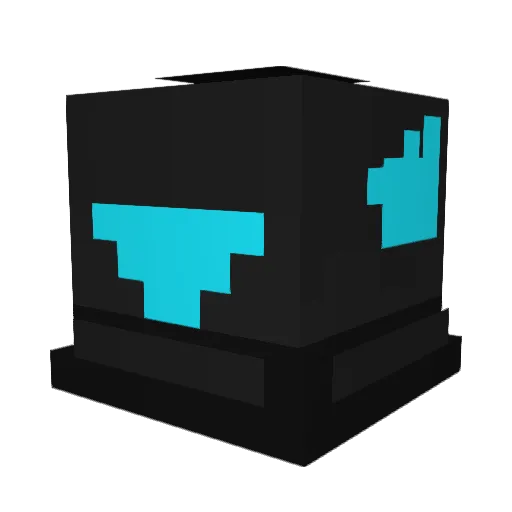 LimmeV Minecraft avatar head, 3D render