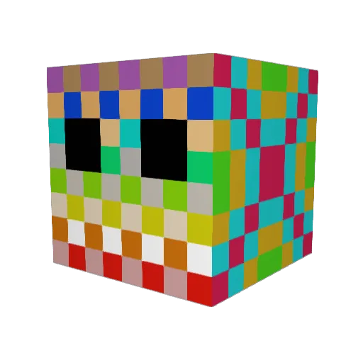 Limmjonny Minecraft avatar head, 3D render
