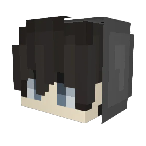 LimoZi Minecraft avatar head, 3D render
