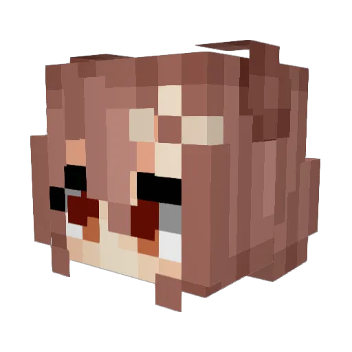 Limon157 Minecraft avatar head, 3D render