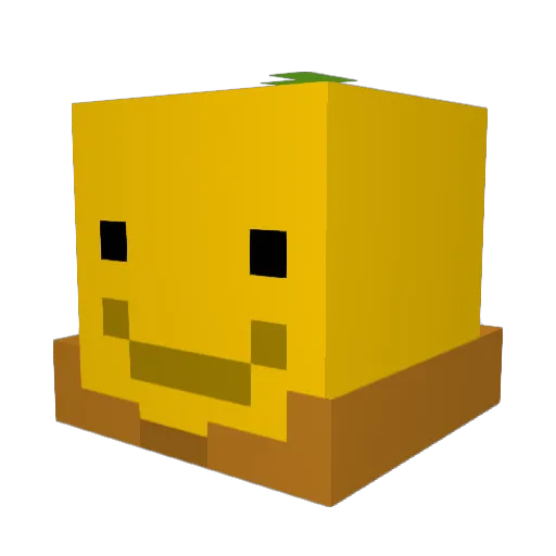 LimonBritanico Minecraft avatar head, 3D render