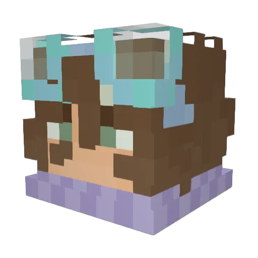 LimonRi Minecraft avatar head, 3D render