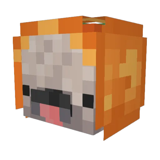 LimonaLime Minecraft avatar head, 3D render