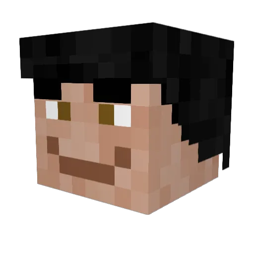Limonciano Minecraft avatar head, 3D render