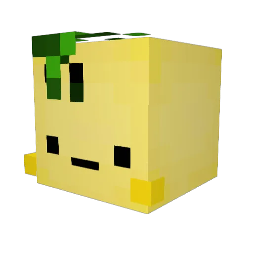 Limoncitox Minecraft avatar head, 3D render