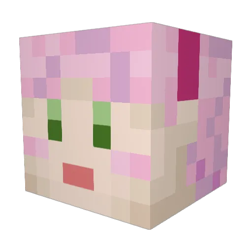 Limone97 Minecraft avatar head, 3D render