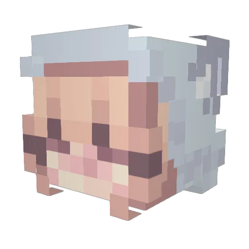 Limoneczka5 Minecraft avatar head, 3D render